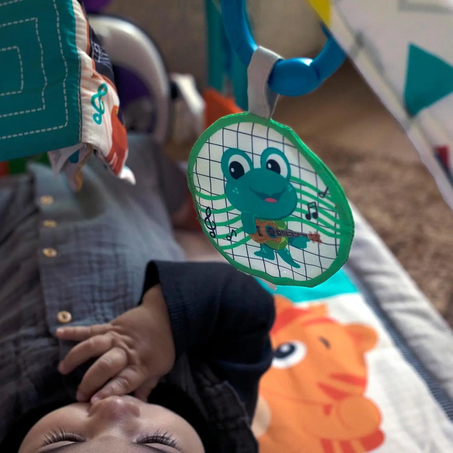 4-In-1 Kickin' Tunes Music and Language Play Gym and Piano Tummy Time Activity Mat