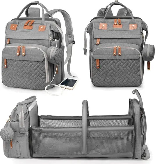 BabbleRoo Travel Diaper Backpack Blooms Baby Care
