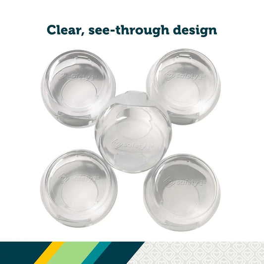 Child Proof Stove Knob Covers, Clear View Stove Knob Safety Covers (Set of 5)