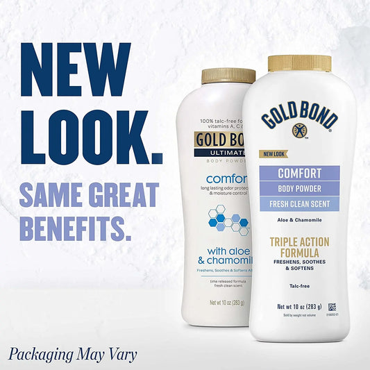 Comfort Body Powder, 10 Oz., Talc-Free, Fresh Clean Scent with Aloe & Chamomile