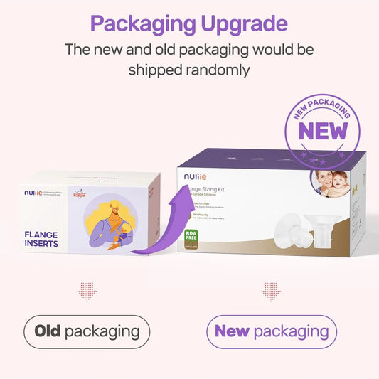 10PCS Flange Sizing Kit 13/15/17/19/21Mm for 24Mm Flange/Shield of Most Pumps, Silicone Flange Insert for Momcozy/Spectra/Bellababy Breast Pump, Breastfeeding Essential Pumping Kit for Moms