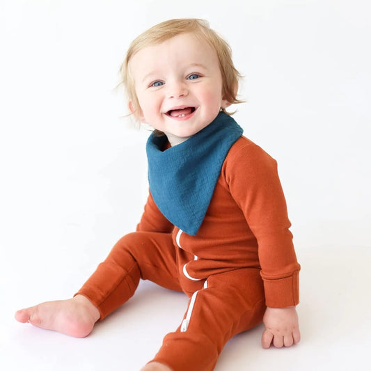 Muslin Baby Bibs 10 Pack Baby Bandana Drool Bibs 100% Cotton for Unisex Boys Girls, 10 Solid Colors Set for Teething Drooling