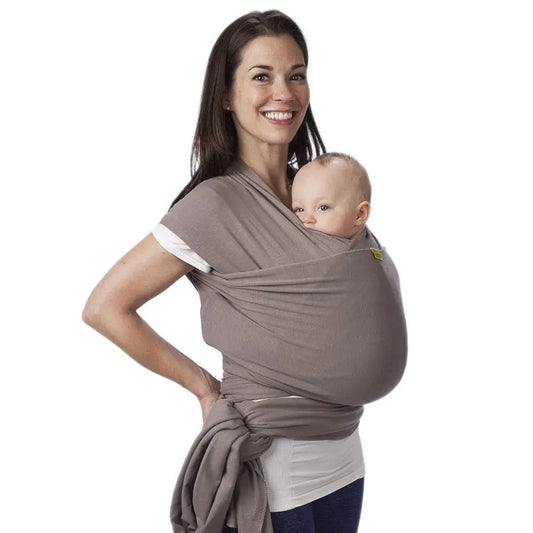Baby Wrap Carrier - Original Baby Carrier Wrap, Baby Sling for Newborns - Baby Wearing Essentials - Hands-Free Newborn Wrap Swaddle Holder, Newborn to Toddler Infant Baby Sling, 7-35 Lbs (Grey)