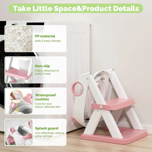 Training Toilet Ladder, Multi-Use, Convenient and Suitable for Most Situations,Girls, Boys