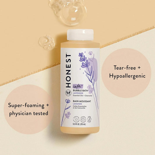 Foaming Bubble Bath | Gentle for Baby | Naturally Derived, Tear-Free, Hypoallergenic | Lavender Calm, 12 Fl Oz