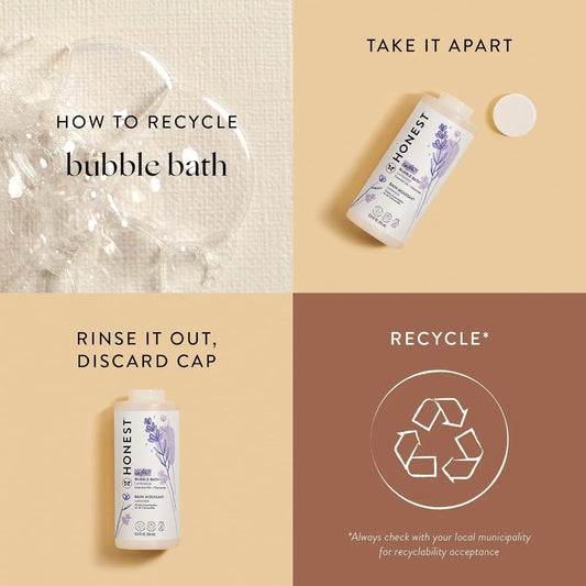 Foaming Bubble Bath | Gentle for Baby | Naturally Derived, Tear-Free, Hypoallergenic | Lavender Calm, 12 Fl Oz