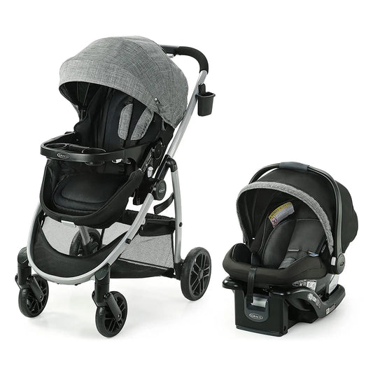 Modes Pramette Travel System | Stroller & Car Seat Combo | 3-In-1 Stroller Modes | Includes  Snugride 35 Infant Car Seat | Ellington
