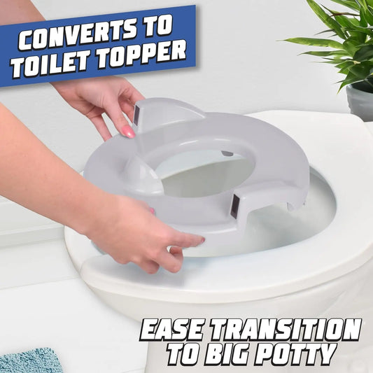 Blue Race Car Potty Training Toilet, Includes Detachable Toddler Toilet Seat and Kids Potty, Ages 12 Months and Up