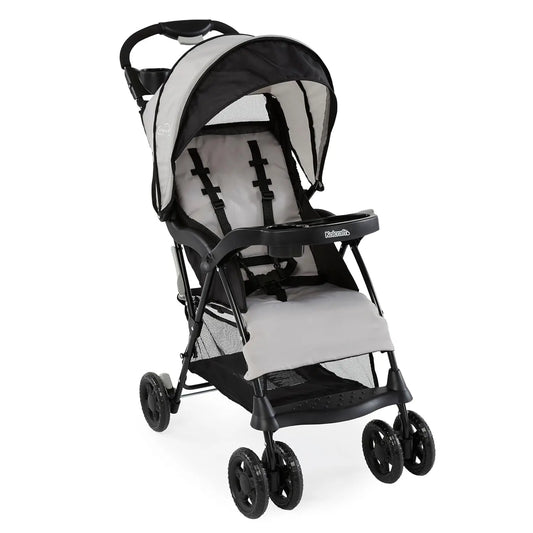 Cloud plus Lightweight Baby & Toddler Umbrella Stroller with Large Storage Basket and Canopy, Reclining Seat, Child and Parent Trays, Compact Easy Fold for Travel - Slate Gray