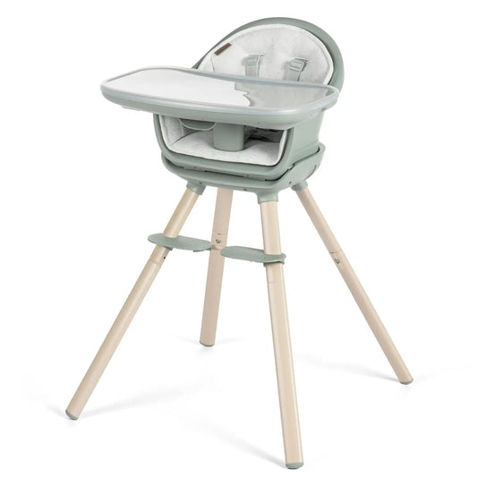 Moa 8-In-1 High Chairs for Babies and Toddlers, Machine Washable Infant High Chair, Compact, Convertible High Chair Lightweight Design, Classic Green