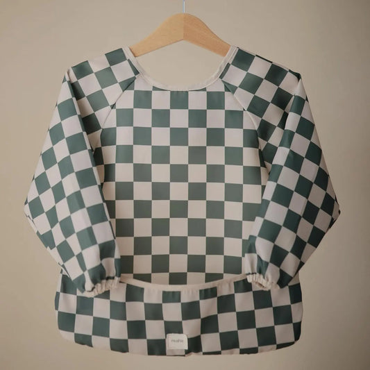 Long Sleeve Baby Bib | Mess Free & Waterproof Fabric for Toddlers | Adjustable Fit for Ages 6-24 Months