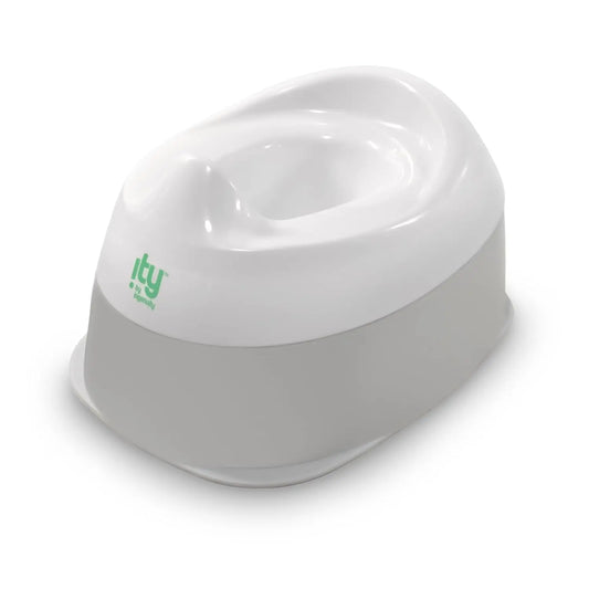 Ready Set Go Potty, Removable Bowl, Non-Skid Bottom, Wide Stable Base, Age 18 Months & Up, White & Grey